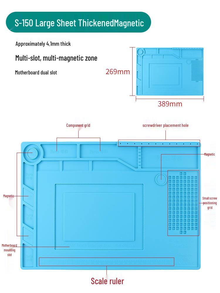Deer Fairy Heat-Resistant Silicone Soldering Pad for Desktop Repair and Welding.