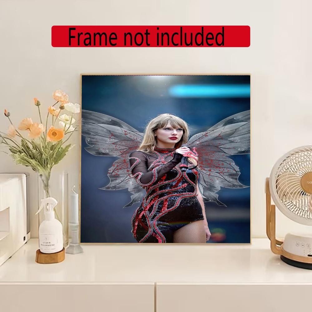 Taylor Swift 5D Diy Diamond Paintings Mosaic Wall Round Diamond Art Painting Kits Embroidery Crystal Accessories Frameless