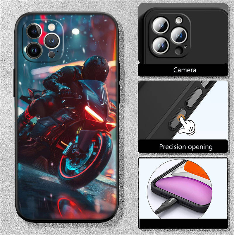 MH92 Motorcycle Racing Phone Shell Case for iPhone 7 8 11 12 13 14 15 16 17 16E XS Pro Max XR X SE Air