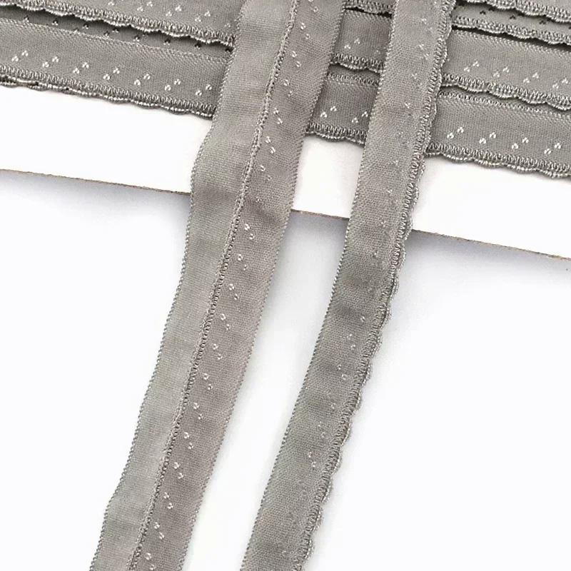5/10/20M Meetee 11mm Cotton Elastic Band for Underwear Strap Stretch Webbing Tape Ribbon Double Layered Rubber Bands Accessories