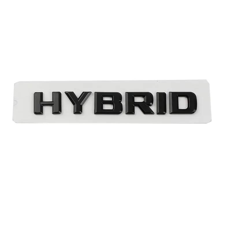 3D ABS Hybrid Letters Side Fender Rear Trunk Badge Emblem Stickers For Mercedes Benz S400 E350 GLE450 W211 W212 W163  W221 W222
