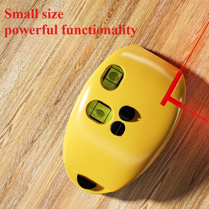 1pc Vertical Mouse Laser Level Infrared Horizontal Line Right Angle Bubble Level Leveling 20M Long Distance 2 Lines Laser Levels