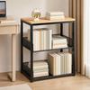 Open WireMesh Storage Rack with Raised Sides Versatile Metal Frame WoodWoodenLook