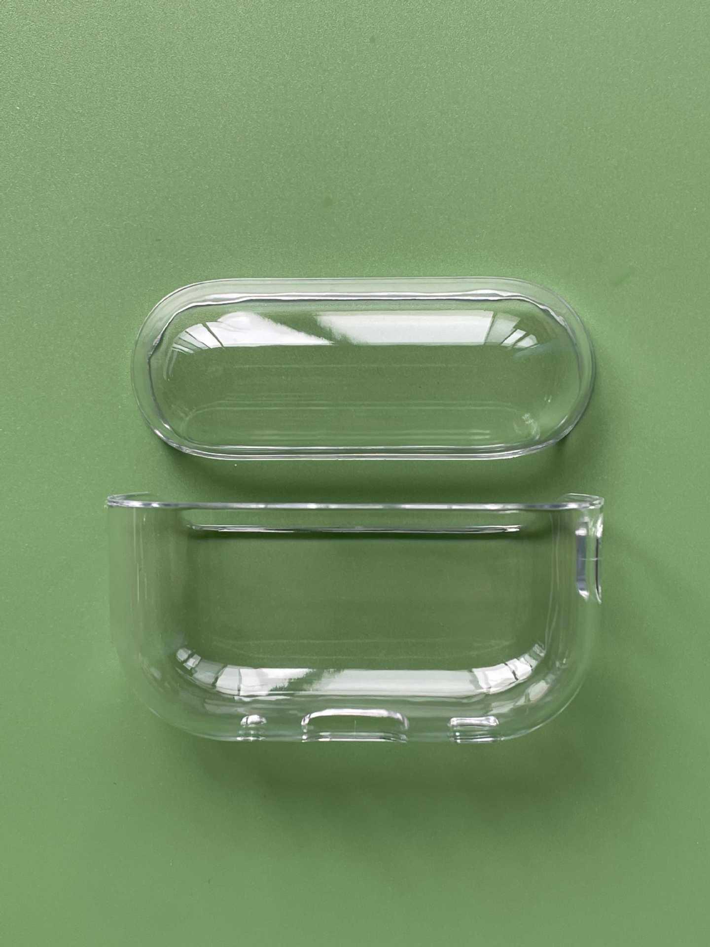 

Прозрачный жесткий чехол для AirPods Pro 2, совместимый с AirPods 3 и 4, мягкая защитная крышка