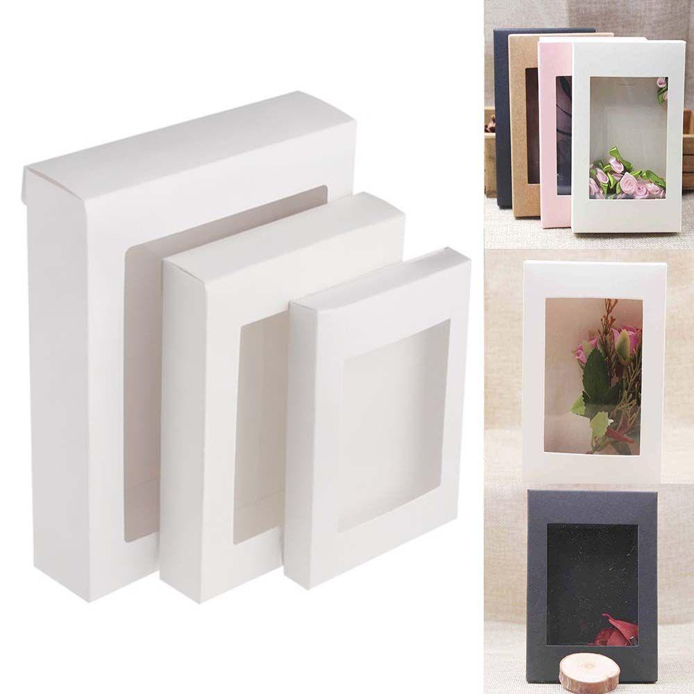 

With Window Party Christmas Favor Boxes Decoration Package Gift Box Bag Paper Box Party Supplies