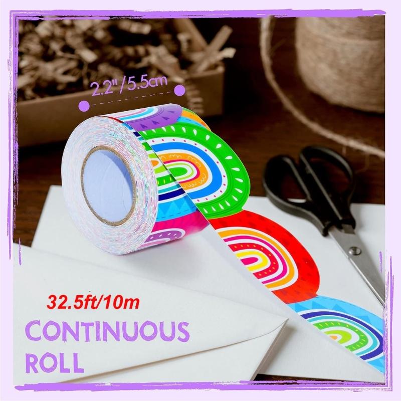 10m Colorful Bulletin Border Trim Lovely Bulletin Board Borders Border Sticker Bulletin Board Decorations for Classroom