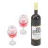 Rotwein Modell Puppenhaus 1:12 Mikromodell Rotwein Mini Spielzeug für Desktop-Dekoration Heimwerkerarbeiten