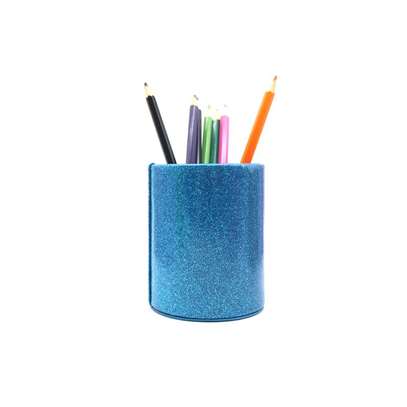 Ready to Ship Hot Sale Pencil Holders for Magazines Journal Makeup Brush Organizer PU Leather Pen Holders