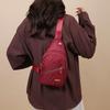 Women's Diamond Lattice Fashion Chest Bag - Versatile Large-Capacity Single Shoulder & Crossbody Bag for Commuting