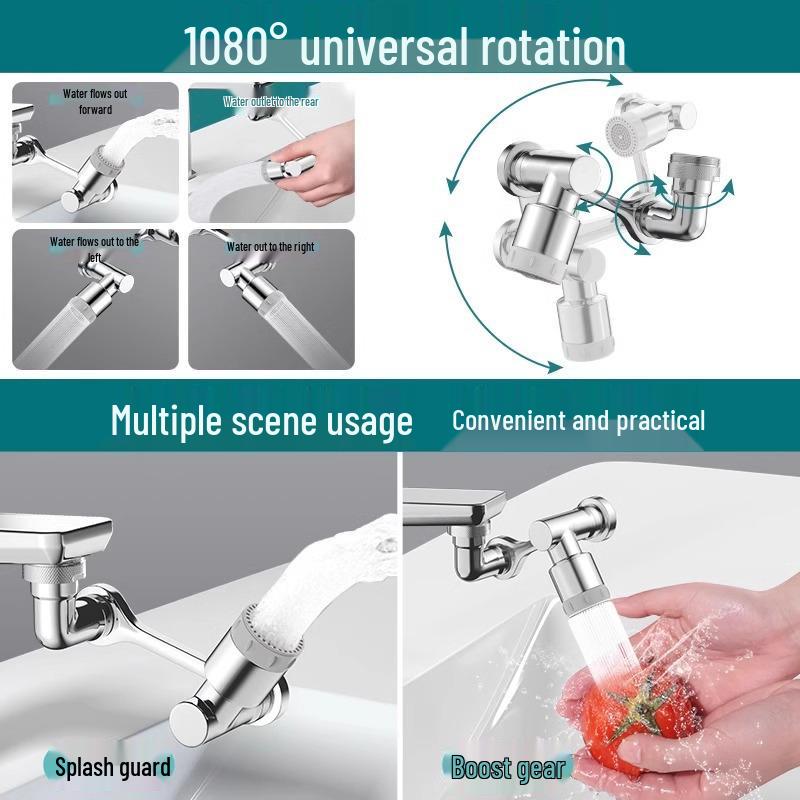 Universal Faucet Aerator Splash Guard & Filter Nozzle