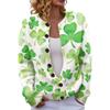 LXF-YK52 Crew Neck Cardigan St. Patrick's 3D Printed Sweater New Knitted European beautiful woman