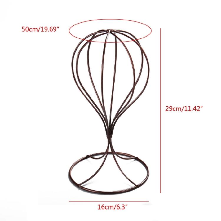 Wig Holder Stand Metal Wig Display Stand Hat Storage Rack for Baseball Caps Hat