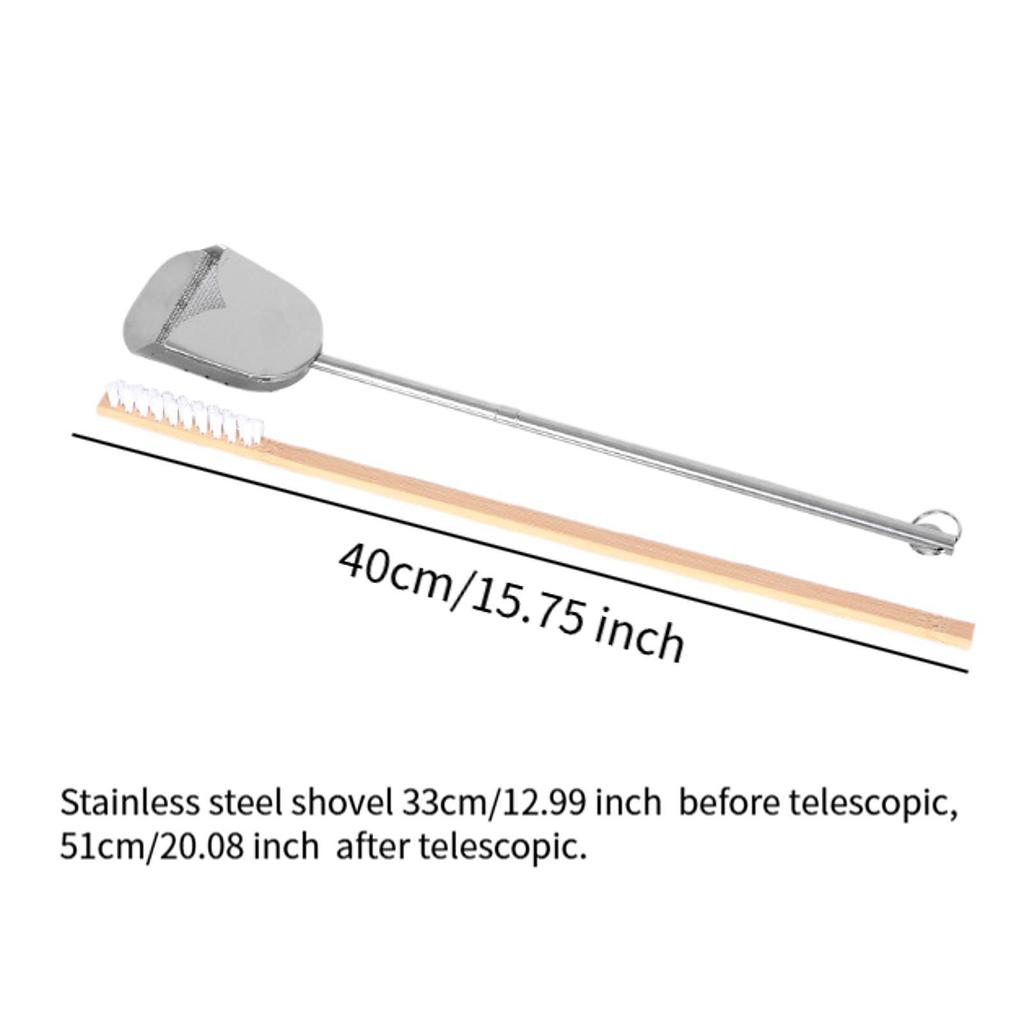 Bird Cage Tools Stainless Steel Remover and Brush Set Efficient Cleaner for Parrot Bird Cage