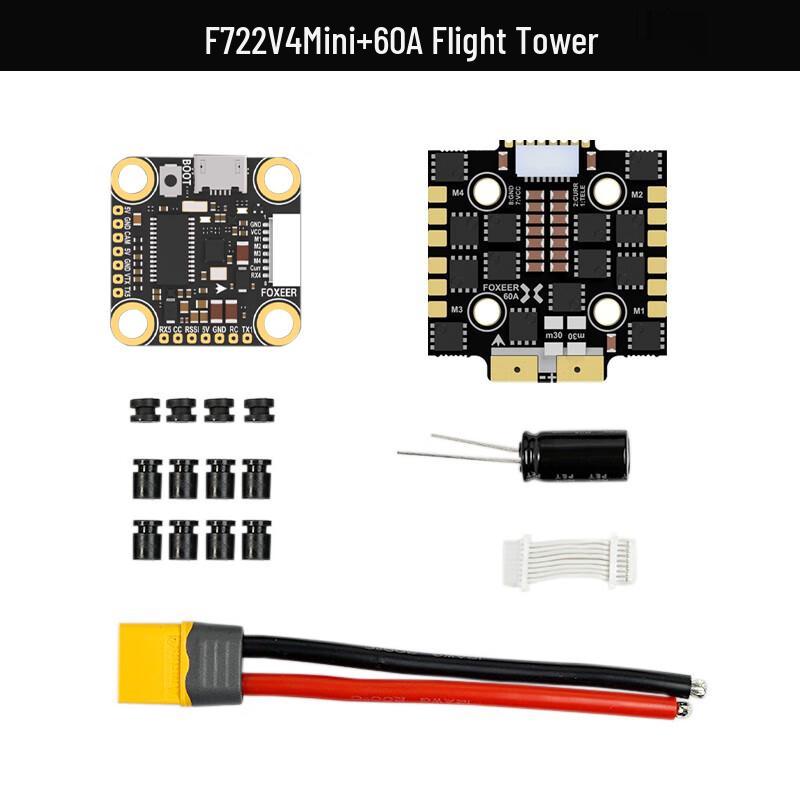 FOXEER F722 V4 Mini Flight Controller Stack 60A ESC