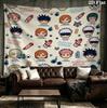 Jujutsu Kaisen Wall Tapestry Aesthetic Wall Hanging Printed Fabric Blanket Decorative Tapestries For Bedroom Living Room Home Decor
