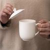 Dehua Mutton Fat Jade Ceramic Office Tea Cup Gift Set
