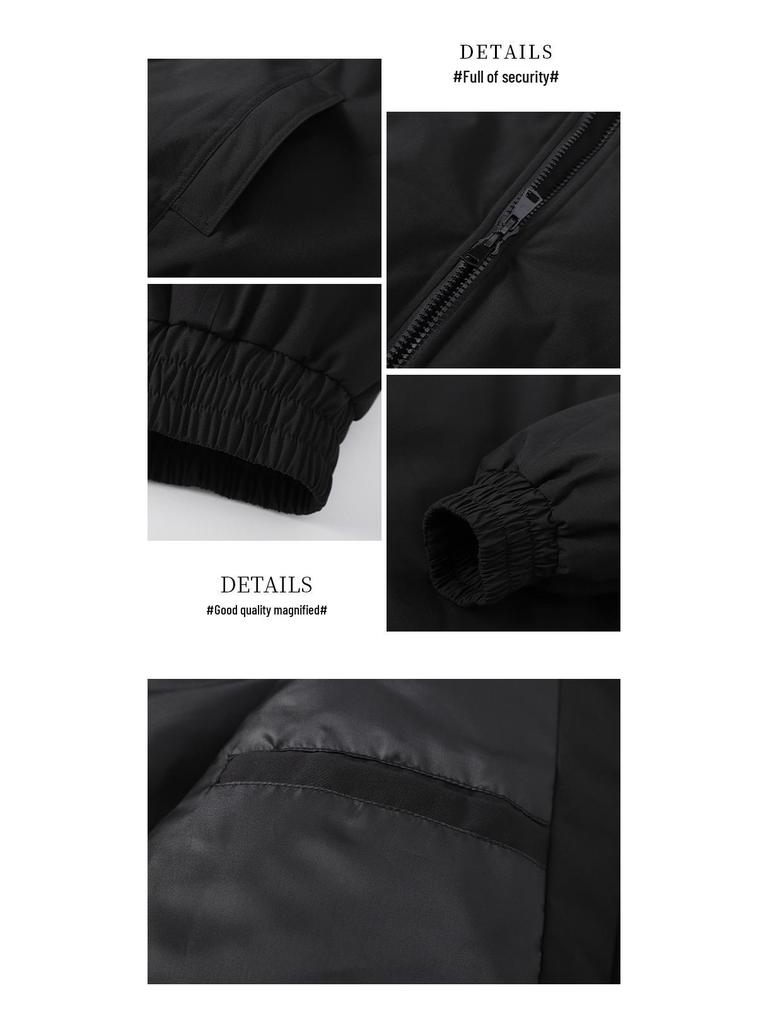 Men's Thickened Warm Stand-up Collar Pilot Jacket for Autumn/Winter