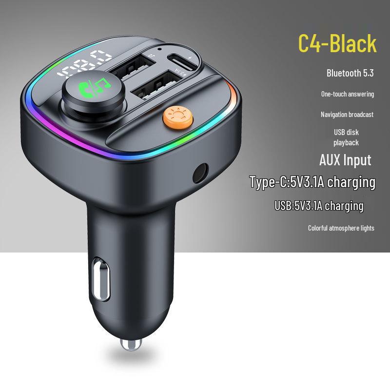 Multifunctional Bluetooth FM Transmitter & Car Charger with MP3 Player