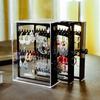 A Clear Earring And Necklace Display Case, Vintage Plastic Storage Case With Drawers For Bracelets, Rings And Accessories