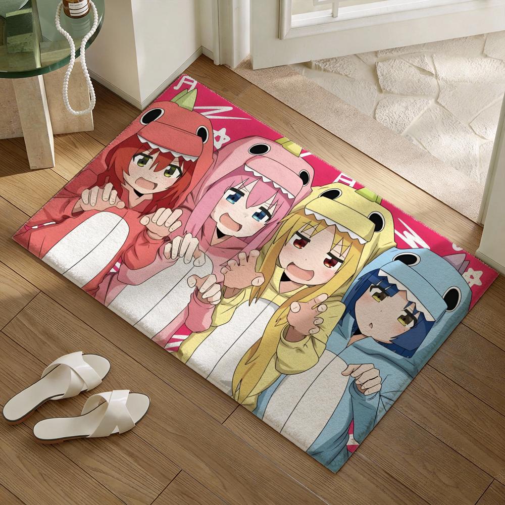 Anime B-Bocchi the Rock! Floor Mat Soft Flannel Non-Slip Door Mat - Thickened Rug for Living Room Home Decor 40x60cm