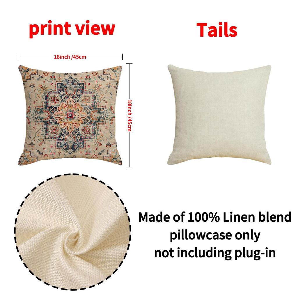 45cm Bohemian-style Pillow Cover Living Room Safa Seat Cushion Cover Home Decorative Bed Pillowcase Car Favor