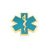 Metal 3D Star of Life Car Sticker Styling Red Emergency Ambulance Logo Personalized Modification Metal Scratch Decoration