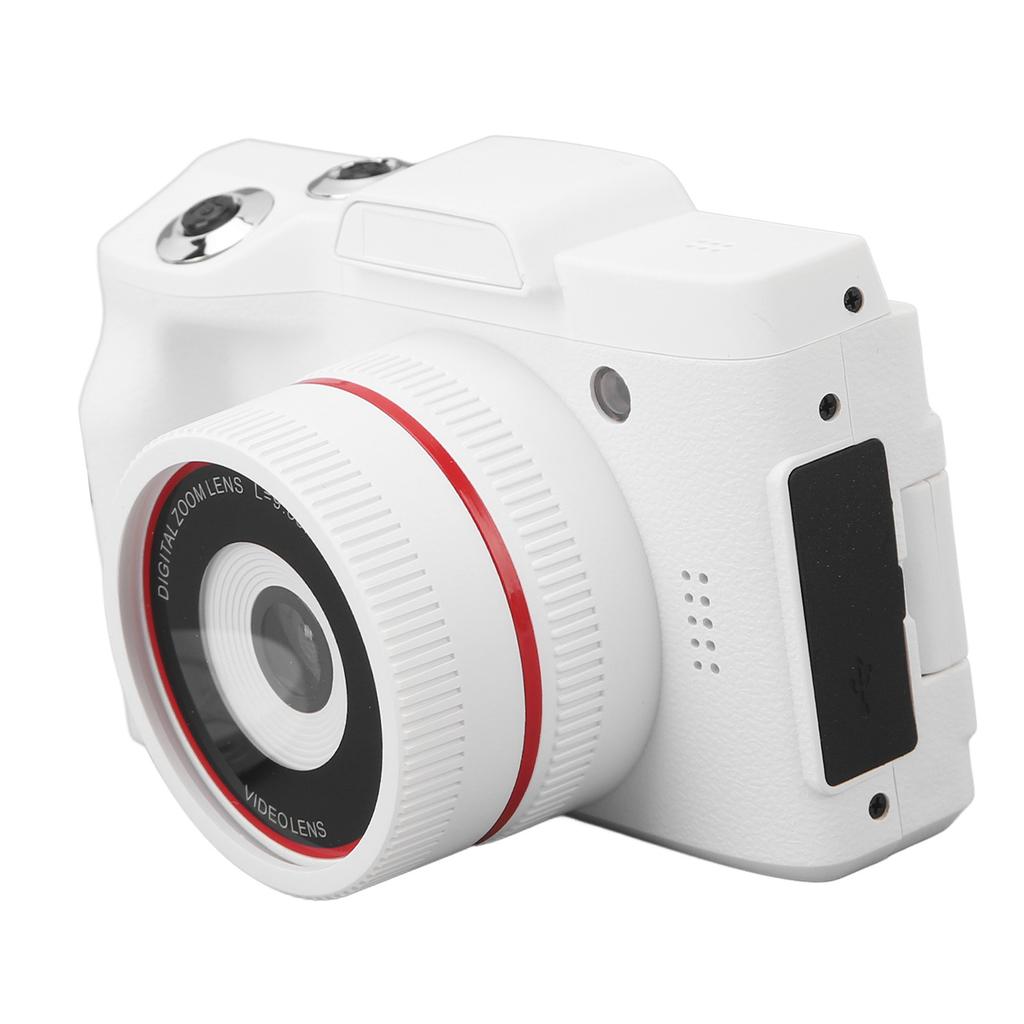 Digital Camera HD 16MP White Color Multi Axes Stabilization Smart Beginner Vlogging Camera