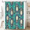 Cute Animal Shower Curtain Woodland Forest Wildlife Bathroom Decor Nature Backdrop Washable Waterproof Fabric