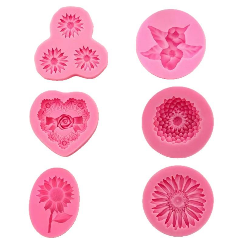 DIY Flower Silicone Mold for Handmade Fondant Cake Decorations
