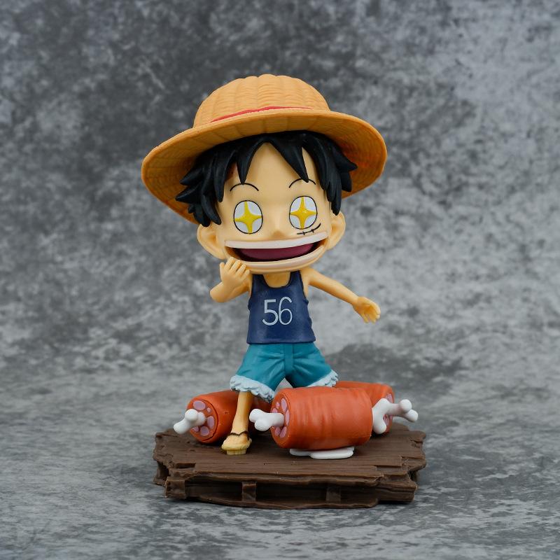 

Аниме One Piece Модель Детство Соломенная шляпа Звезда Глаз Луффи ПВХ Игрушка Подарок