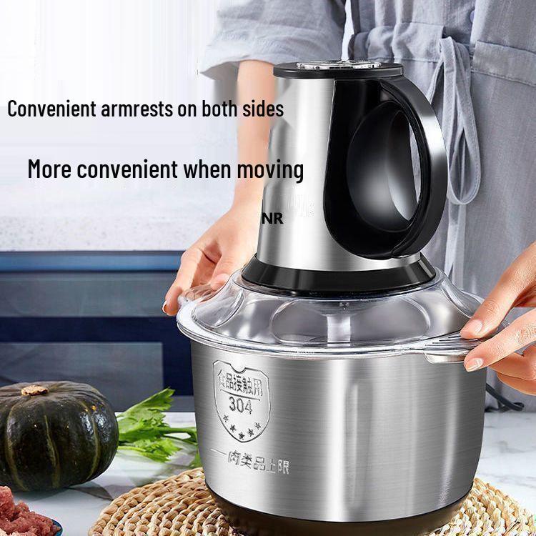 Multi-Functional Blender & Meat Grinder with 3 Blade Sets, Large Capacity Kitchen Appliance