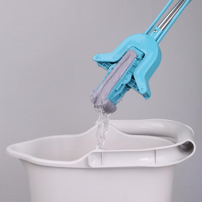Meiliya Hand-Press Sponge Mop with Bucket and Wringer