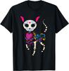 Sugar Skull Mexican Cat Day Of The Dead Dia De Los Muertos Men Women T-Shirt