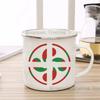 Lauburu Pays Basque Croix Ikurrina Euskal Herria Eu Espagne Tasse émaillée Mug à café 11oz Céramique Tasse à cacao Poignée Tasse à thé