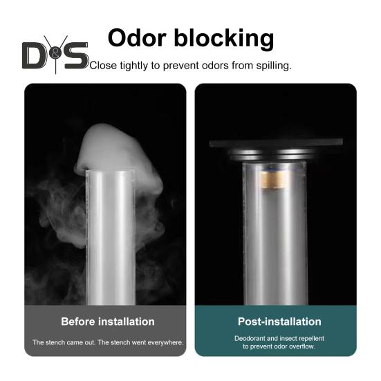 Shower Floor Drain Insert Anti-Backflow Valve Deodorizing Cartridge Fast Drainage Anti-Slip Design Toilet Floor Drain