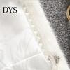 Jacket Overcoat Mid-length Hooded Design Faux Fur Women Outwear Coat for Winter Clothing