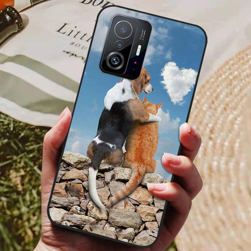 Für Xiaomi 11T Pro Hülle Für Xiaomi mi 11T Pro Hüllen Stoßfestes Silikon Weiches TPU Handy Rückseite Abdeckung Für Xiaomi 11T Pro Fundas