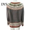 Comfortable Pullover Women Sweater Crew Neck Design Long Sleeve Patchwork Breathable Color Knitting Jumper Loose Fit Casual Knitwear Soft Knit Top