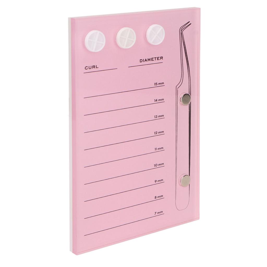 3 In 1 Eyelash Extension Holder 7 To 15mm Clear Scale Acrylic Eyelash Extension Display Tray