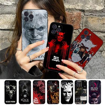 Horror Movie The B-Black P-Phone For IPhone 17 16 15 14 13 12 11 Pro Max Plus Shockproof Black Soft Phone Cover