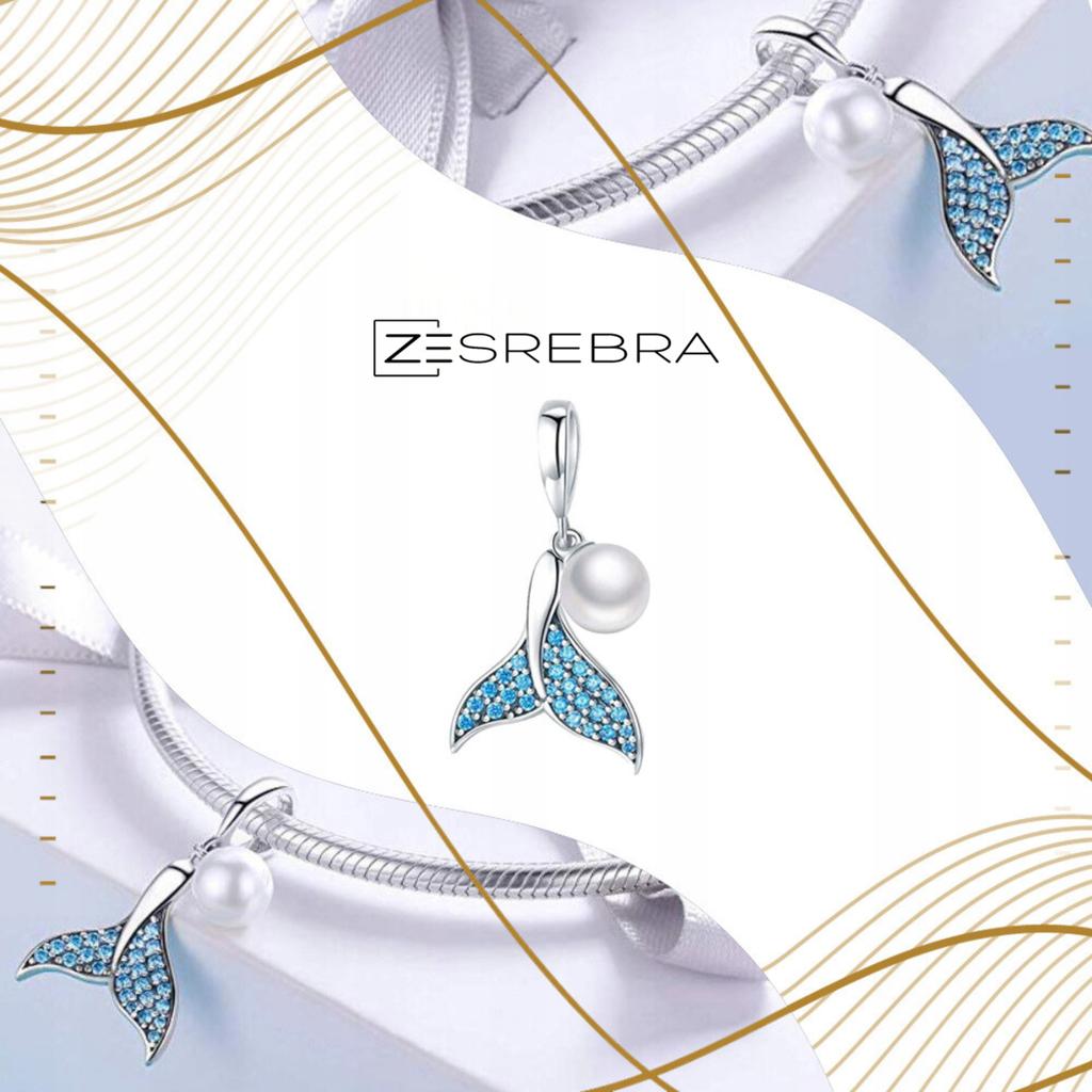 Charms Mermaid Tail 925 Pendant Bead Ocean Sea Beads Gift