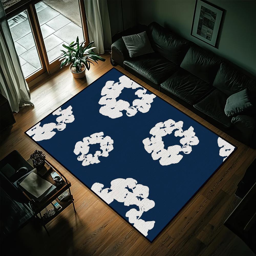 Luxury D-Denim T-Tears Door Mat Entrance Non-slip Washable Kitchen Carpet Living Room Hallway Rug Bathroom Decoration