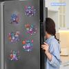 6Pcs DIY Diamond Painting Refrigerator Magnets, Disney Stitch, Cross-stitch Round Diamond Handicraft Home Decoration Gift