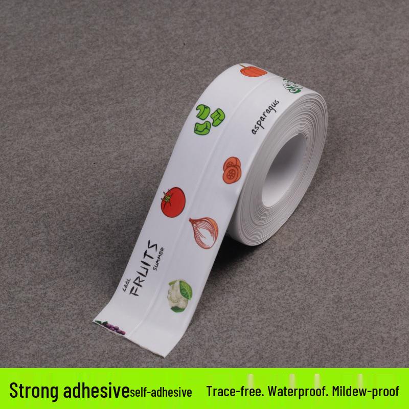 Waterproof Anti-Mold Stickers: Bathroom, Kitchen, Sink, Stovetop, and Toilet Self-Adhesive Grout and Oil-Proof Tape.