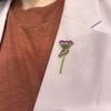 Three-Dimensional Design Flower Holder Pin Vintage Lapel Jewelry  Spring Fashion Styling