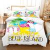 Surfboard Comforter Cover Summer Sea Surfing Theme Duvet Cover Ocean Theme Bedding Set For Kids Teens Quilt Cover +Pillow Cases