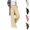 Women's Fashionable Loose Elastic Waist Wide-leg Trousers