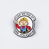 Cartoon Animals Brooch Set: Cute Duck & Frog Alloy Pins, English-Inspired Decorative Accessory