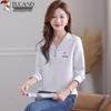 Woodpecker Women's V-Neck Long-Sleeve Casual Top