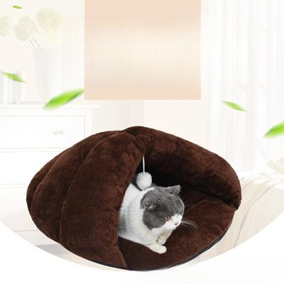 Cat Nest  Pet Nest  Warm All-season  Triangular Cat Nest with Hair Ball  Semi-enclosed Cat Sleeping Bag Nest